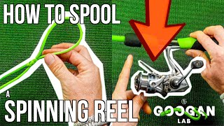 How To SPOOL A SPINNING REEL [upl. by Dwain]