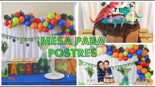 Como hacer arco organico tema dinosaurio decoracion para cumpleaños de niño [upl. by Erdna766]