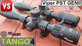 Vortex VIPER PST vs Sig Sauer TANGO 4 FULL COMPARISON [upl. by Collette]