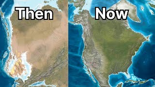 Evolution of North America  from the Permian to the Quaternary Period [upl. by Helga]