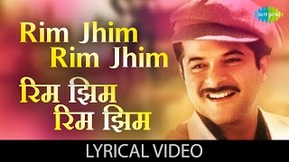 Rim Jhim Rim Jhim with lyrics  रिम झिम रिम झिम गाने के बोल  1942Love Story  Anil Kapoor Manisha [upl. by Lukas]