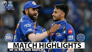 MI vs RR 38th Match IPL 2024 Highlights  IPL Highlights 2024  Cricket ipl 2024 highlights today [upl. by Aicnorev]