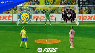 FC 25  RONALDO VS MESSI  AL NASSR VS INTER MIAMI  PENALTY SHOOTOUT  PS5 GAMEPLAY [upl. by Arabelle845]