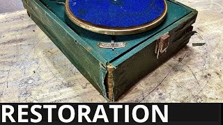 1938 rare Gramophone Restoration  I restored old record player [upl. by Jabon]