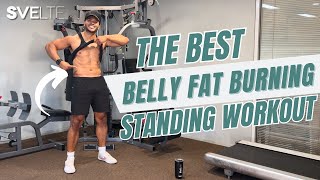 The Best Belly Fat Burning Standing Workout [upl. by Lemuela]