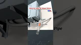 drain pipe cleaner easy 2 minutes me ac service split airconditioner hvac cooling [upl. by Christoper]