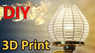 3D Printed Lamp Shade [upl. by Ynnep700]