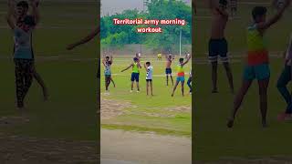 ✅Territorial army morning workout army indianarmy chiinusaidpur shorts tabharti [upl. by Dami]