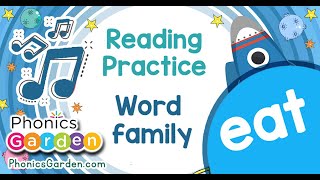 EAT Rockety Phonics  WORD FAMILY  Practice Reading [upl. by Barnes]