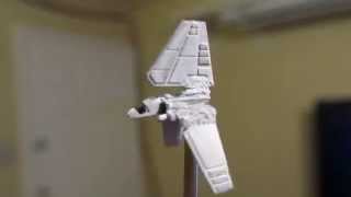 Anigrand 12256 Tydirium LambdaClass Shuttle Built and Painted Model [upl. by Harwell]