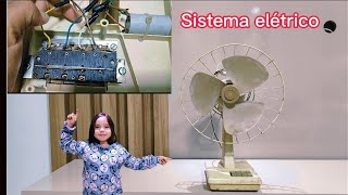 MOSTRANDO O SISTEMA ELÉTRICO DO VENTILADOR BRITÂNIA B30s a pedido de um seguidor jesus พัดลม [upl. by Salman]