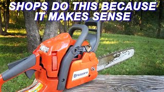 Fixing A Husqvarna Chainsaw But The Simple Way [upl. by Esinaej]