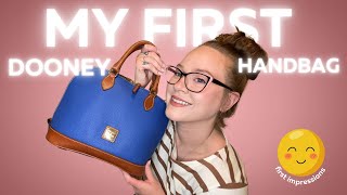 Dooney and Bourke Unboxing Zip Zip Satchel [upl. by Idnyc]