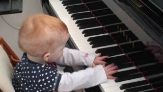 Amazing one year old child plays a piano concert [upl. by Oryaj351]