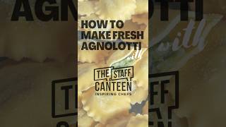 How to make fresh agnolotti pasta like a professional chef 🧑‍🍳 [upl. by Nyad]