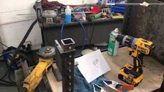 Building mini Parrilla grill part5 Grate mount continued [upl. by Tingey370]