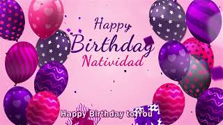 Happy Birthday Natividad  Natividad Happy Birthday Song  Natividad [upl. by Adnoval]