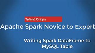 Writing Spark DataFrame to MySQL Table [upl. by Alisia]