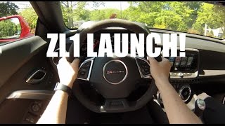 2017 Camaro ZL1 LAUNCH Control and 060 Test and REACTIONS [upl. by Lattie]