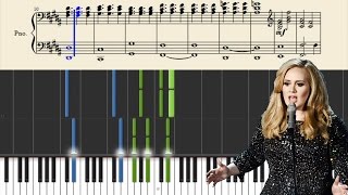 Adele  When We Were Young  Piano Tutorial  Sheets [upl. by Columbus]