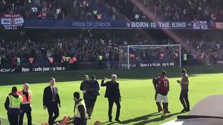 Jose Mourinho holding up three fingers to signify 3 titles at CFC to the Chelsea fans CHEMUN [upl. by Oinotna842]