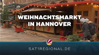 Weihnachtsmarkt in Hannover wird aufgebaut [upl. by Hezekiah688]