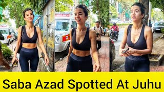 Bollywood Action Hero Hrithik Roshan Girlfriend Saba Azad Spotted At Juhu [upl. by Herbert]