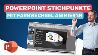 PowerPoint Stichpunkte mit Farbwechsel animieren  Coole Möglichkeit [upl. by Silberman372]