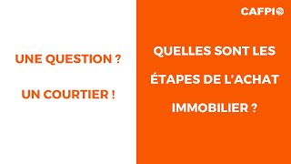 credit immobilier quotQuelles sont les étapes de lachat immobilier quot [upl. by Andeee61]