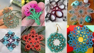 Needle tatting designs beautiful Needle tatting patterns [upl. by Pandora706]