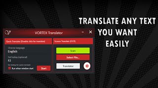 VORTEX Translator  Screen translator for PC [upl. by Lauhsoj]