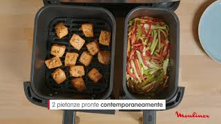 Moulinex Dual Easy Fry amp Grill  Come cucinare un pasto completo [upl. by Htehpaj]