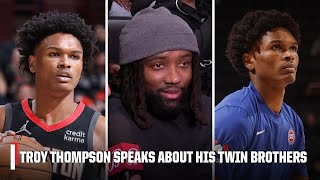 Amen amp Ausar Thomspon’s big brother on the differences between the twins  NBA on ESPN [upl. by Annekahs824]