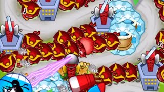 The BEST LATE GAME STRATEGY IN 2020  Ninja  Ice  Village  Bloons TD Battles [upl. by Sykes]