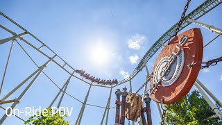 The Swarm at Thorpe Park  POV  Front Row  4K – 2023 [upl. by Caiaphas]