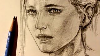 ASMR  Pencil Drawing 12  Elena Request [upl. by Adian]