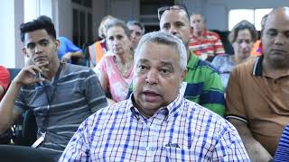 Ulises Guilarte de Nacimiento máximo dirigente sindical del país recorrió varias empresas de Moa [upl. by Charry]