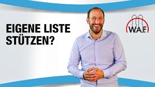 Darf ein Wahlkandidat seine eigene Liste stützen  Betriebsrat Video [upl. by Chicoine]