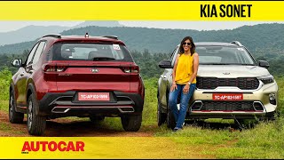 2020 Kia Sonet review  Its a mini Seltos  First Drive  Autocar India [upl. by Sherrer744]