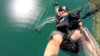 paragliding accident fall into the canopy  slow motion [upl. by Aitahs369]