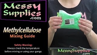 Messy Supplies Mixing Guide Methylcellulose Gunge • How to Make Gunge Slime amp Messy FX [upl. by Ecenaj]