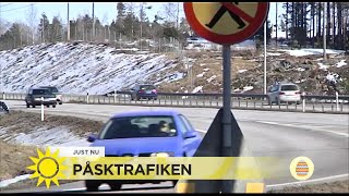 Påsktrafiken Så är läget på vägarna just nu  Nyhetsmorgon TV4 [upl. by Ketty580]