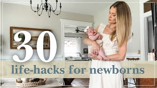 30 Newborn Baby Hacks That Every First Time  New Mom Should Know [upl. by Cand]