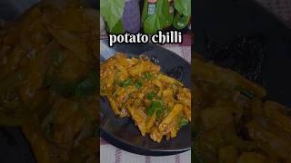 POTATO CHILLY shorts trending cooking potato food cooking recipe chinese indianstreetfood [upl. by Annala]