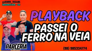 PLAYBACK PASSEI O FERRO NA VEIA  RITMO PARCERIA DO FORRÓ 🎹 forro2024 solos playback [upl. by Oeniri415]