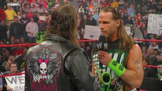 Raw Guest Host Bret Hart calls out Shawn Michaels [upl. by Sherborne]