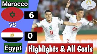 Marocco vs egypt paris olympics 2024  highlight amp goal olympics2024 football [upl. by Georas]