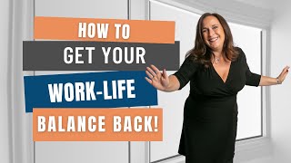 How to get your worklife balance back  Nancy Ganzekaufer [upl. by Brade]