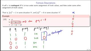 SFU LING 324 44 Tautologies Contradictions and Entailment [upl. by Dorfman]