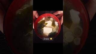 Traditional miso soup in Japan food meriamgayamo misosoup [upl. by Angelita]